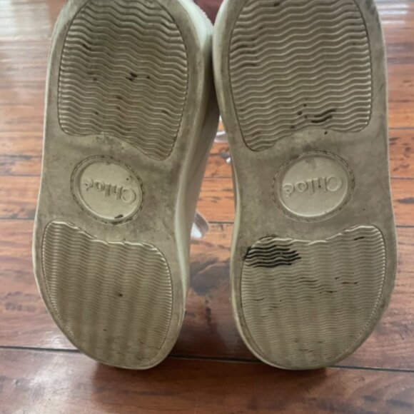 Chloe Lauren Low Top Sneakers Neutral Tones  - Womens 37 - Picture 4 of 4